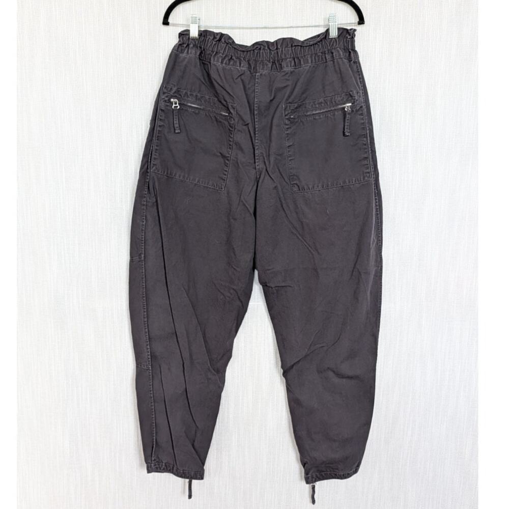 Isabel Marant Etoile Lecia Pants Womens 44/US12 Faded Black Tapered Ankle - Picture 3 of 11